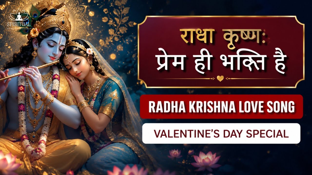 Radha Krishna: Love Is Devotion 💙 | Divine Love Song | Valentine’s Day Special Bhajan