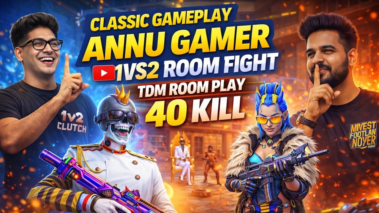 40 Kills in TDM Room 😱 | 1vs2 Clutch Fight | Annu Gamer BGMI Pro Gameplay🔥😈