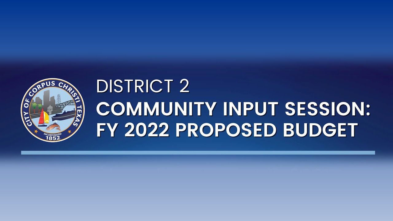 2021 District 2 Proposed Budget Community Input Session