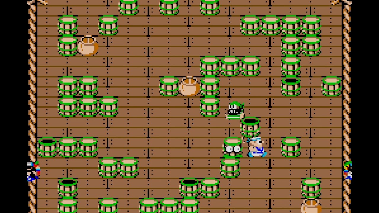 Arcade Game: Pirate Ship Higemaru (1984 Capcom)