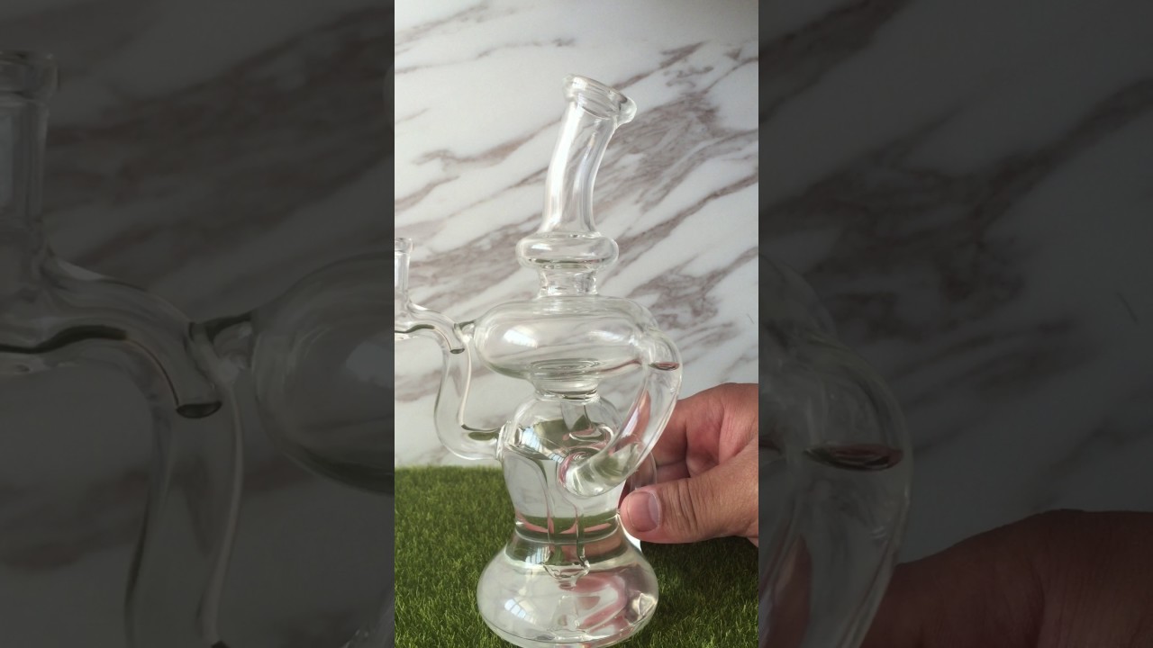 Clean Glass Recycler Oil Rig Glass Bong Dab Rigs and Oil Rigs