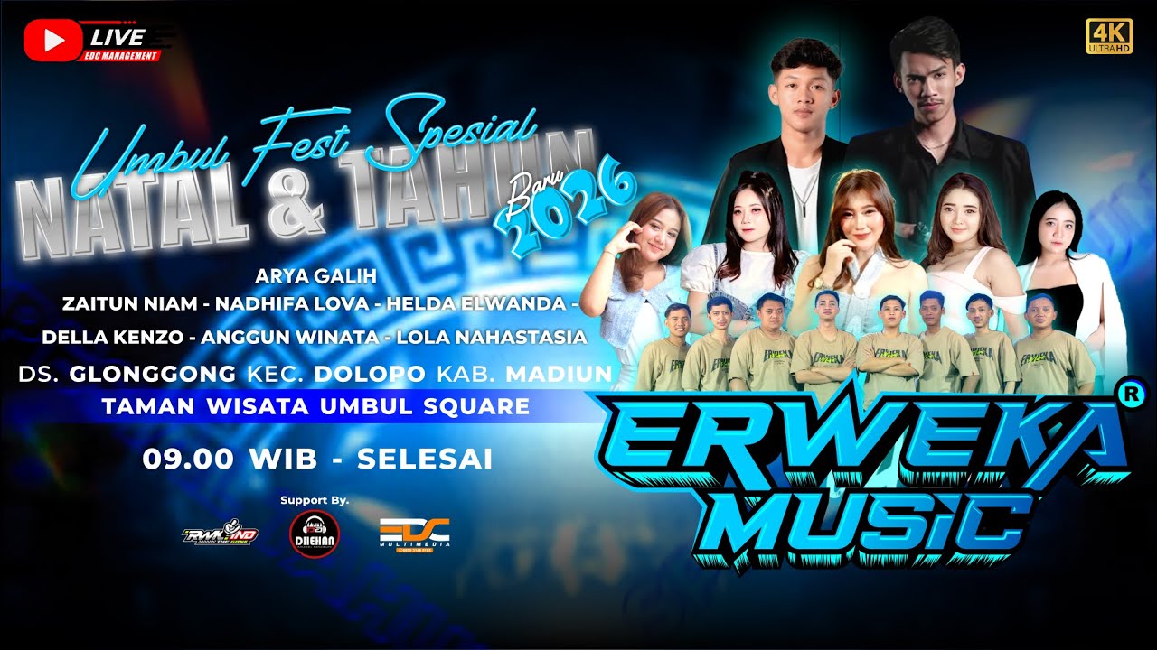 🔴LIVE ERWEKA MUSIC || ARYA GALIH || ZAITUN NIAM || UMBUL FEST SPECIAL || NATAL DAN TAHUN BARU 2025