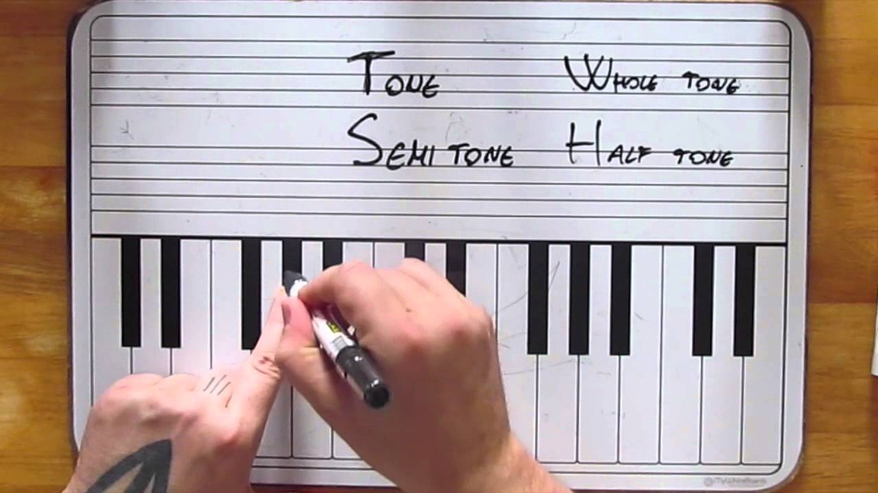 Tones and Semitones - Whole and Half steps