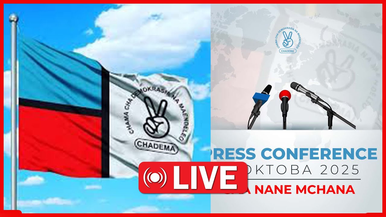 🔴#LIVE: CHADEMA WANAZUNGUMZA MUDA HUU NA VYOMBO VYA HABARI