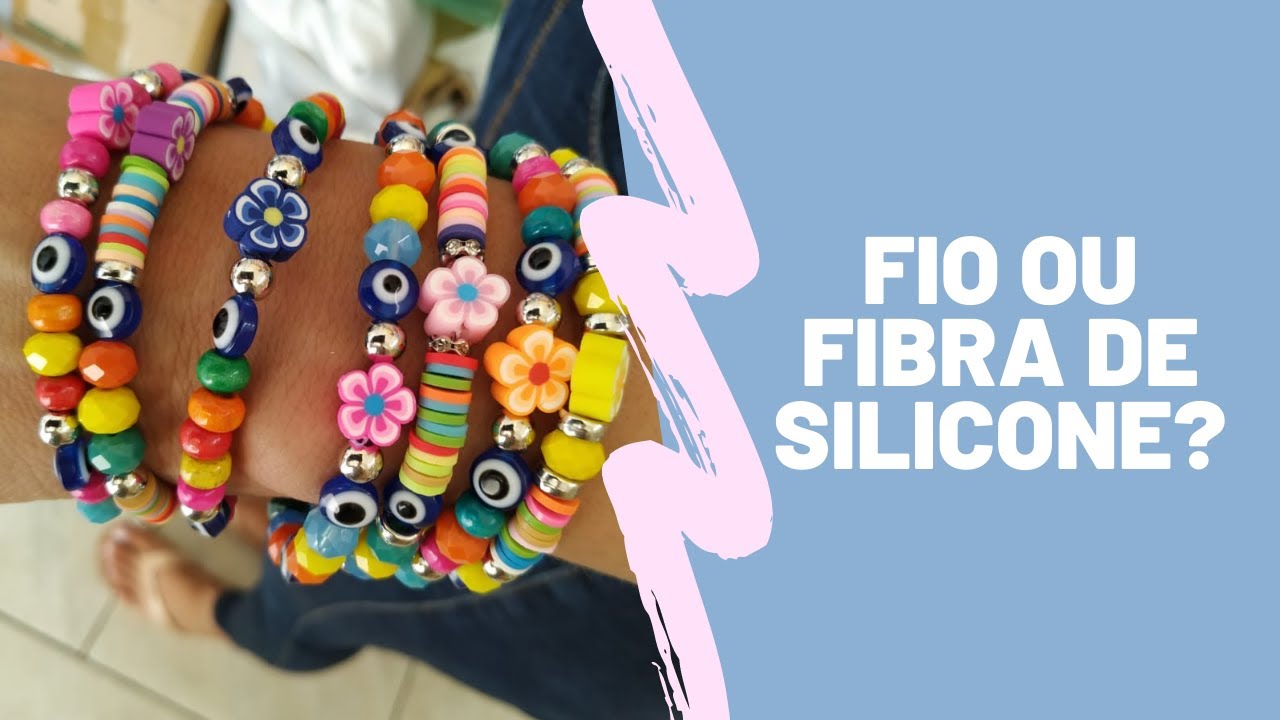🤔 Fio de silicone ou Fibra de silicone (Stretch)? Qual é melhor para fazer pulseiras de miçangas?