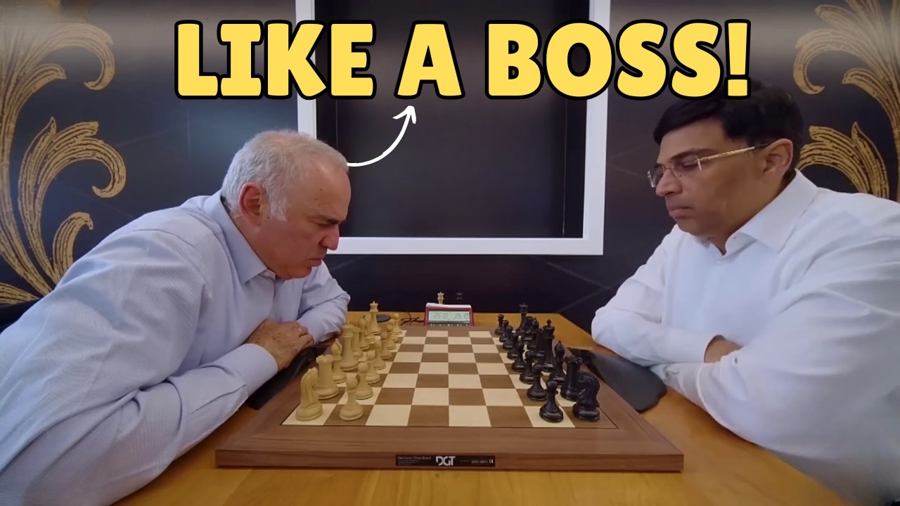 Kasparov Plays Like A Boss! Garry Kasparov vs Vishy Anand