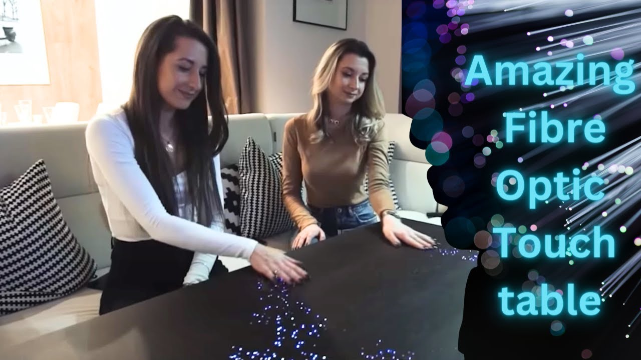 How to Make Your Furniture Glow &  Light-Up Table with Fiber Optic LED Touch Sensor #ledfurniture