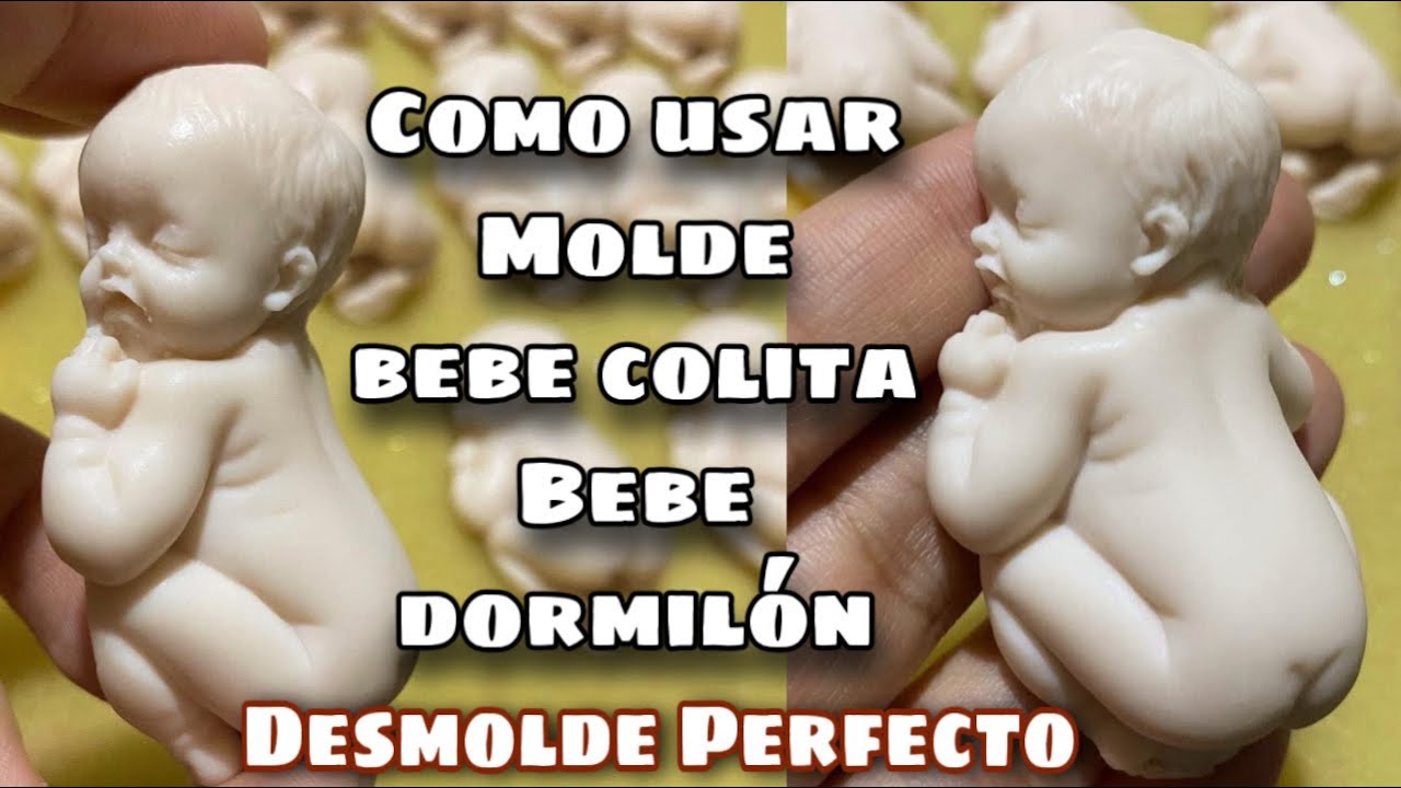 Como usar molde de bebe colita / dormilón sin desmoldante ni congelador. MANIOBRA videotip