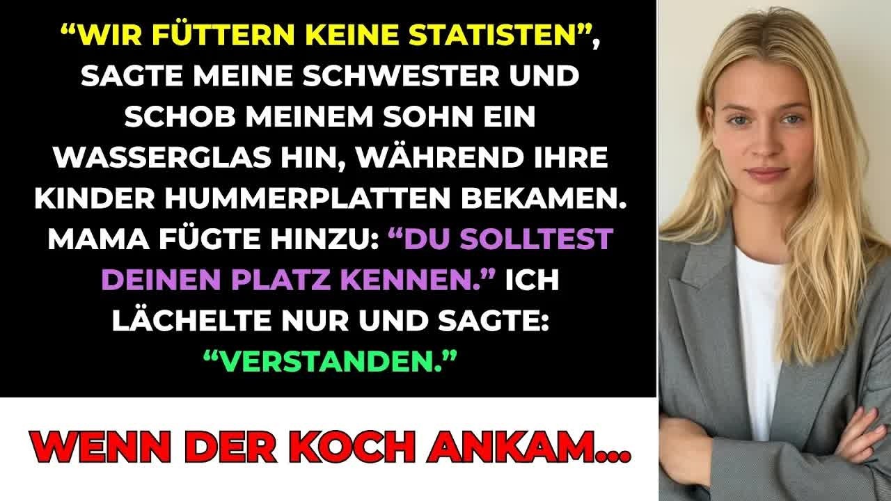 Meine Schwester Sagte： ＂Wir Füttern Keine Statisten＂, Während Ihr Kinder Hummer Aßen  Dann