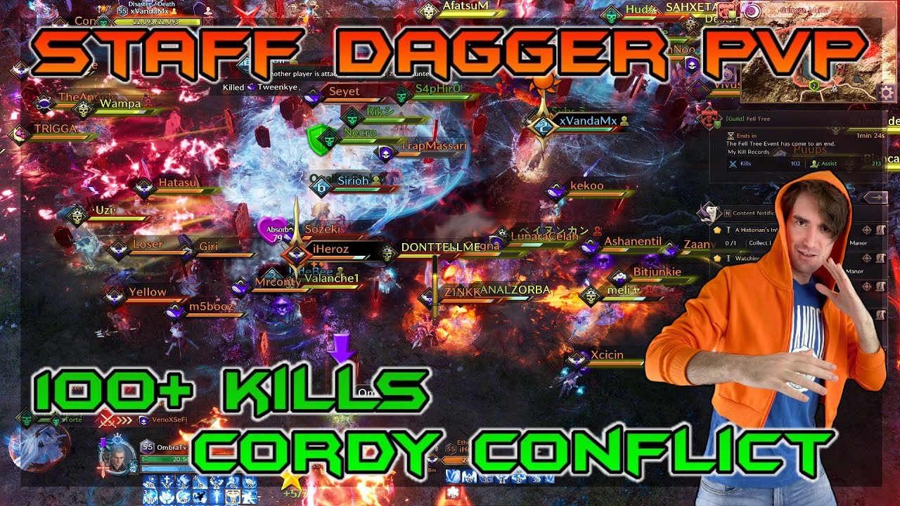 CORDY CONFLICT - 100+ KILL - STAFF DAGGER PVP