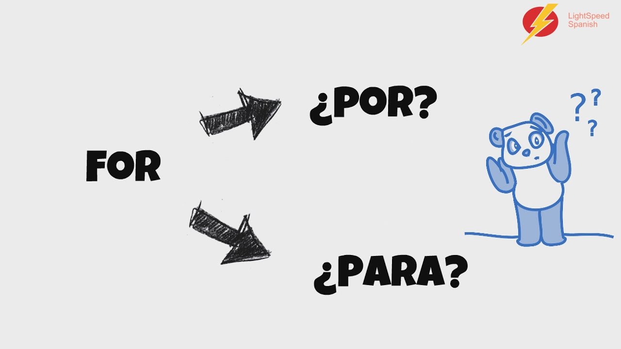 Por and Para Made Simple  LightSpeed Spanish