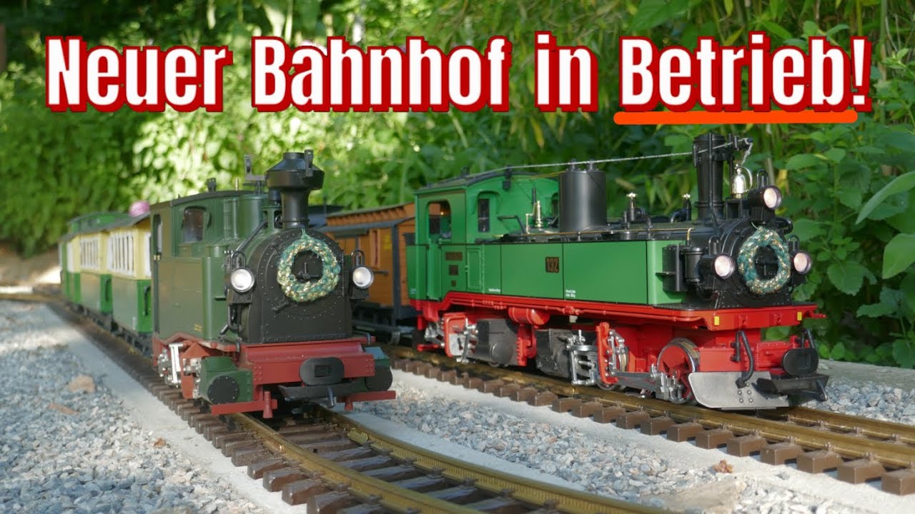 Eröffnungs-Zugverkehr auf der Gartenbahn | Klingenberg-Colmnitz - Frauenstein