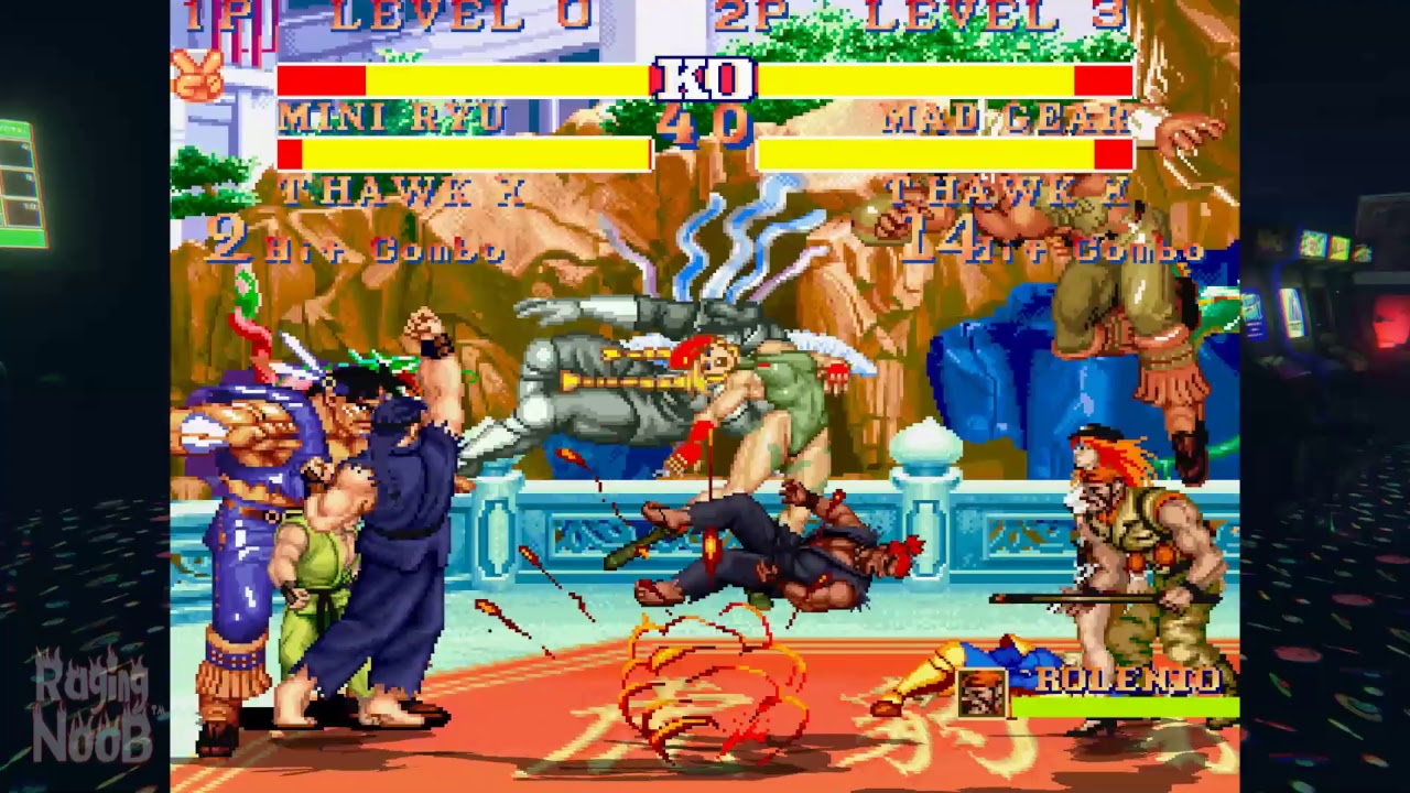 Street Fighter 2 PARTY 4v4 with Mini Ryu 1080p 60fps