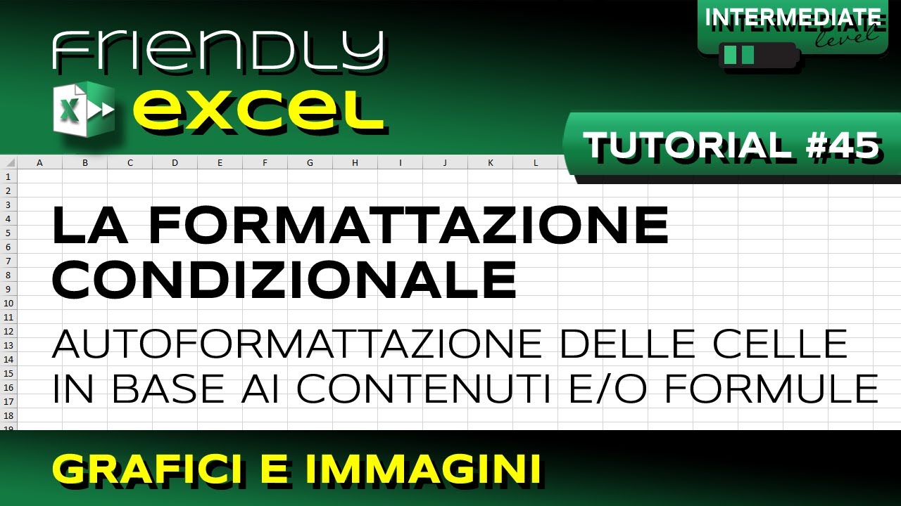 EXCEL #45 La Formattazione Condizionale