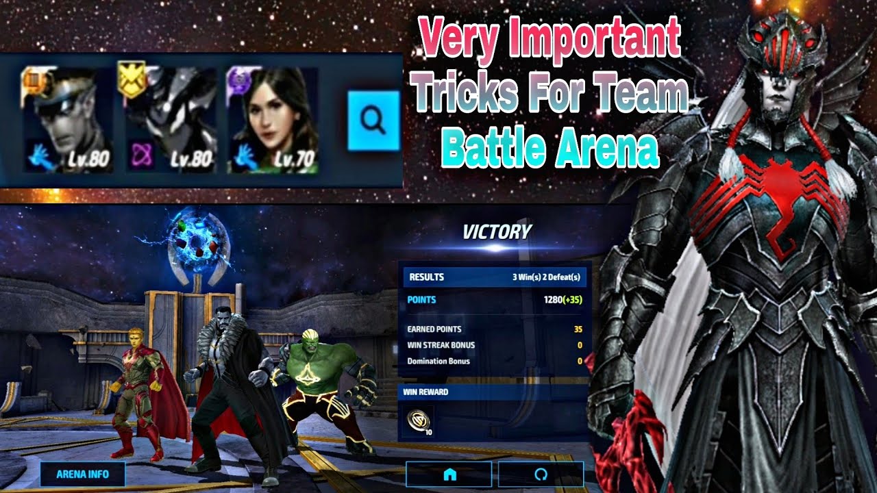 Very Important Tricks For Team Battle Arena - Marvel Future Fight