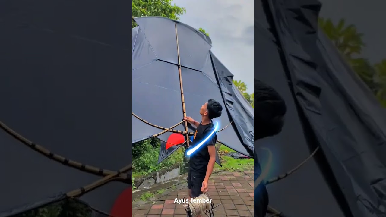 tes terbang layangan sikepok mini ukuran 3 meter #shorts