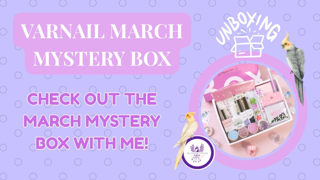 Creating Spring Floral Nails With The March VARNAIL Mystery Box! - Nail Art - Floral Nail Design