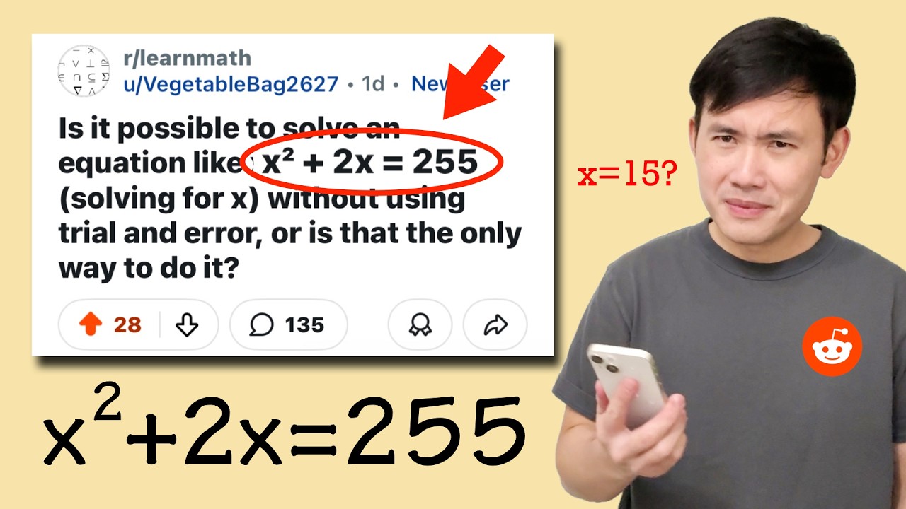 Is it possible to solve a quadratic equation without using trial and error? Reddit r/learnmath