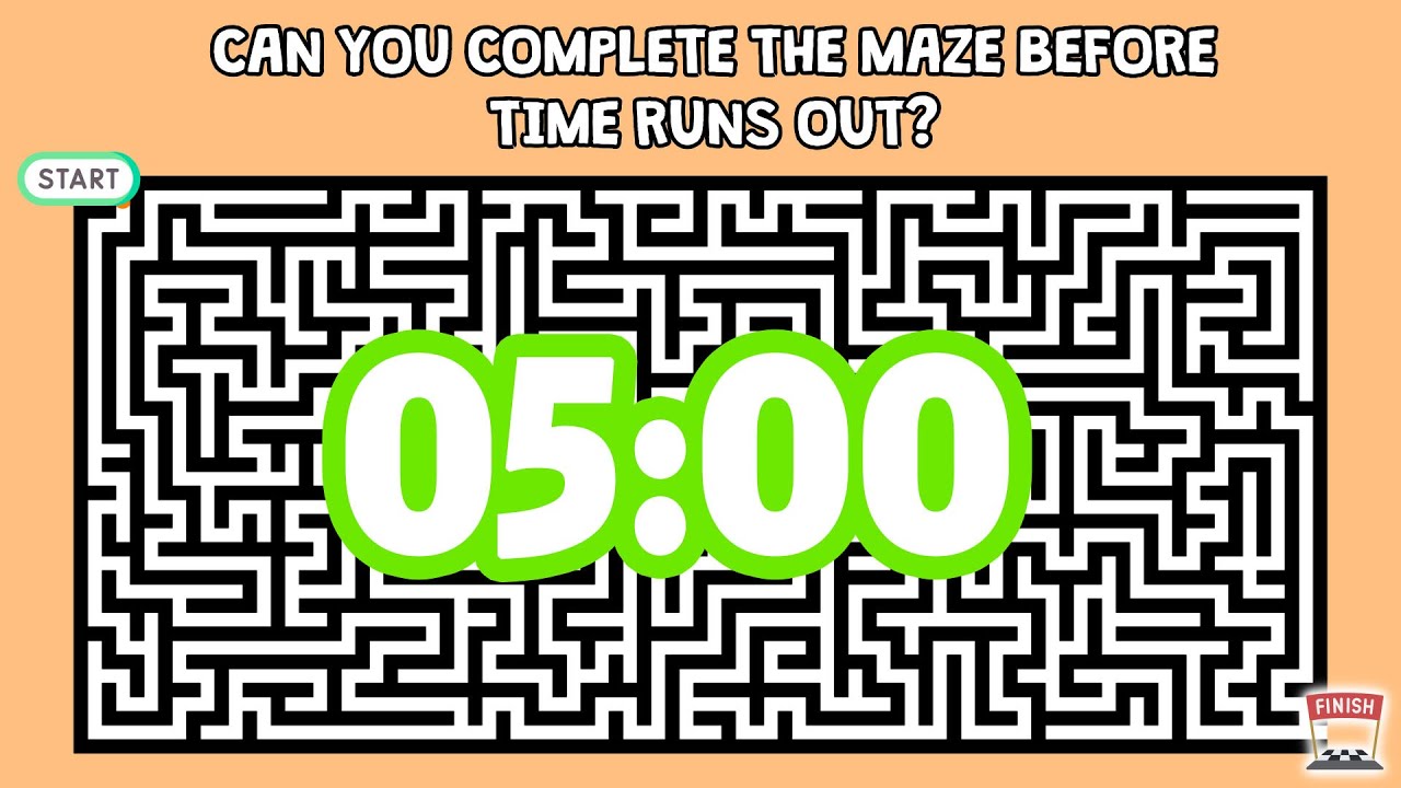 5 Minute Maze - Can you complate before time runs out?