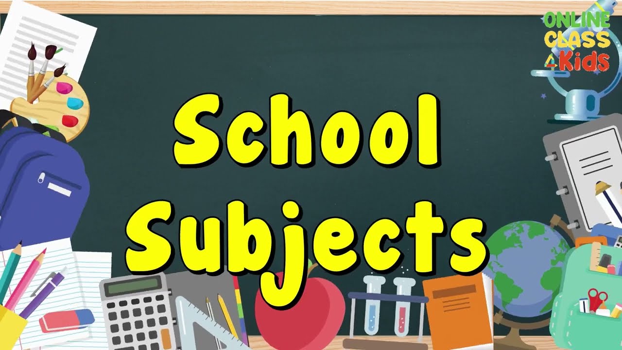 School Subjects in English | Kids Vocabulary | Learn English | Speak English