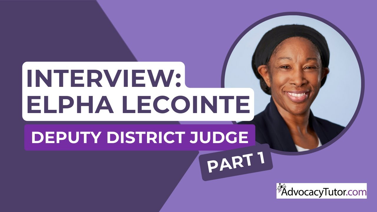 Why I Chose to Practise Family Law - Interview with Deputy District Judge Elpha Le Cointe Part 1