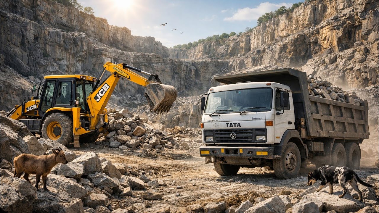 !! New JCB 3DX Eco in Mud Loading | Mahindra & New Holland Tractors with Trolley on Rough Tracks