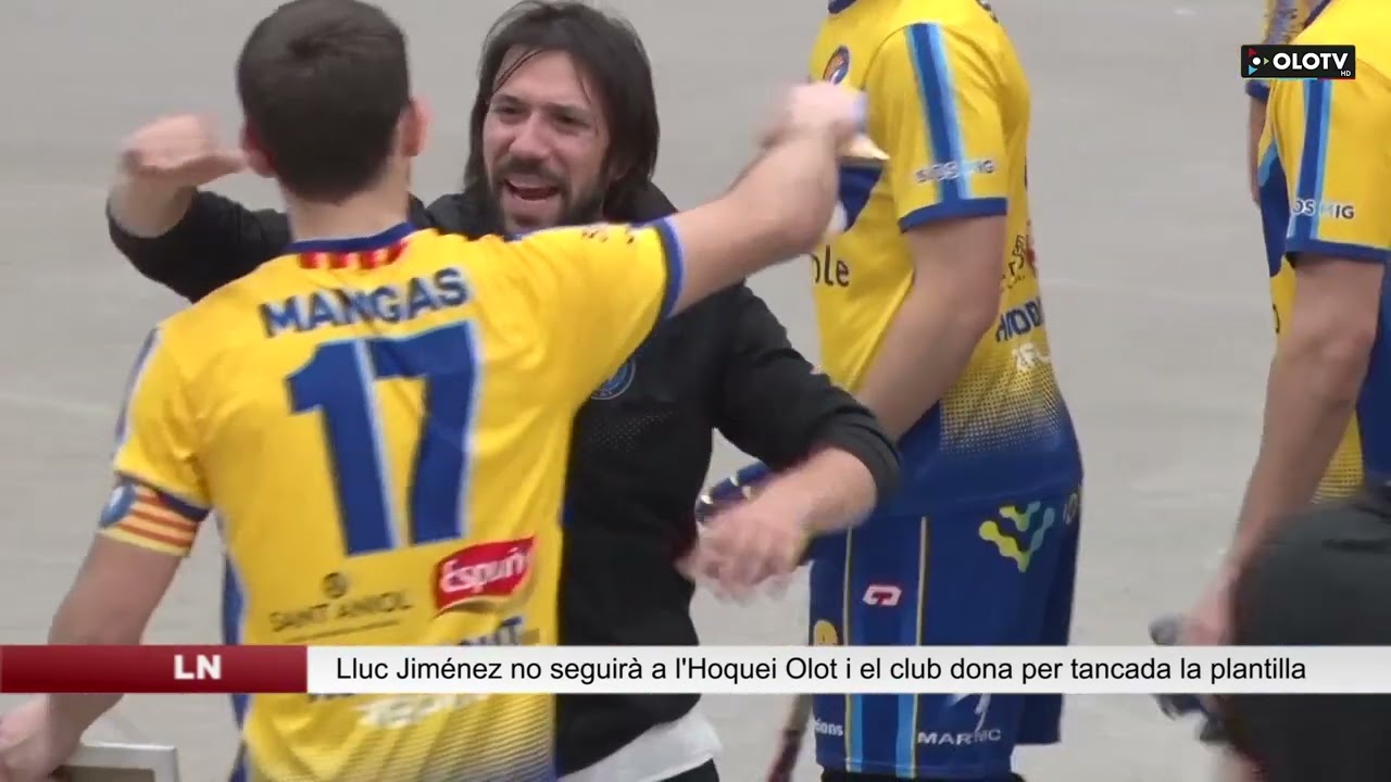 Lluc Jim&eacute;nez no continuar&agrave; a l&rsquo;Hoquei Olot i es dona per tancada la plantilla per la temporada