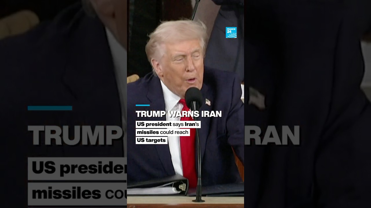 Trump claims Iran building missiles that could reach US targets &bull; FRANCE 24 English