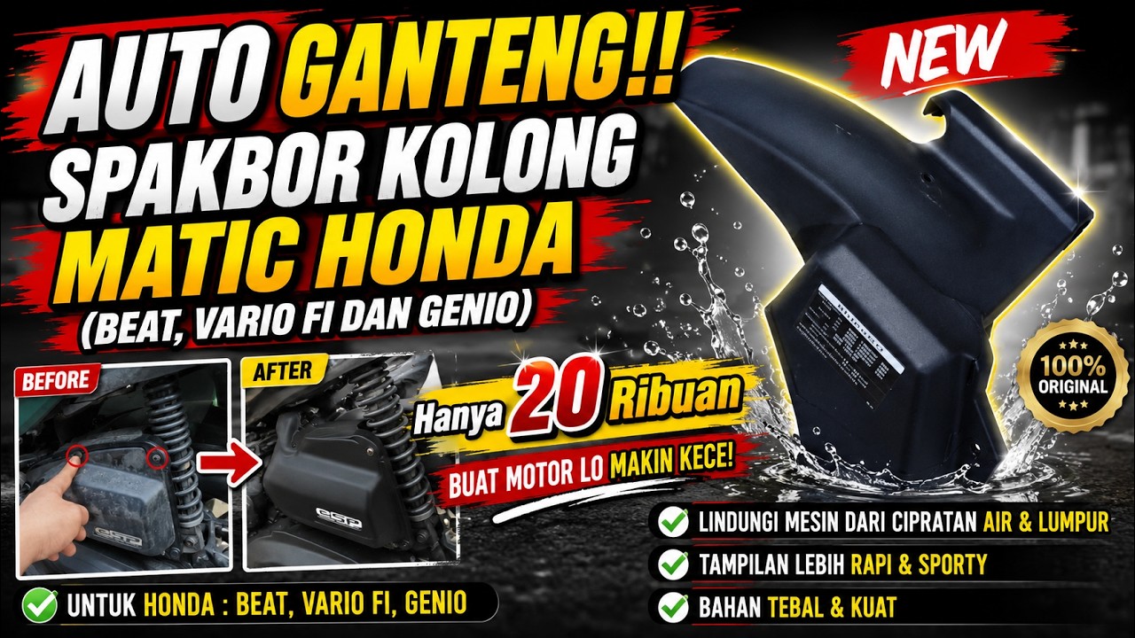 AUTO GANTENG!! SPAKBOR KOLONG MATIC HONDA (BEAT, VARIO FI DAN GENIO) Hanya 20 Ribuan 