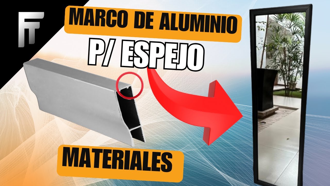 🔥Marcos de aluminio para espejo de cuerpo completo MEDIDAS