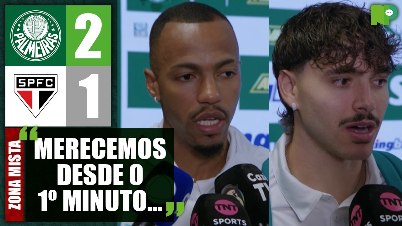 VEJA O QUE MARLON FREITAS E MAURÍCIO FALARAM NA ZONA MISTA APÓS PALMEIRAS 2 X 1 SÃO PAULO