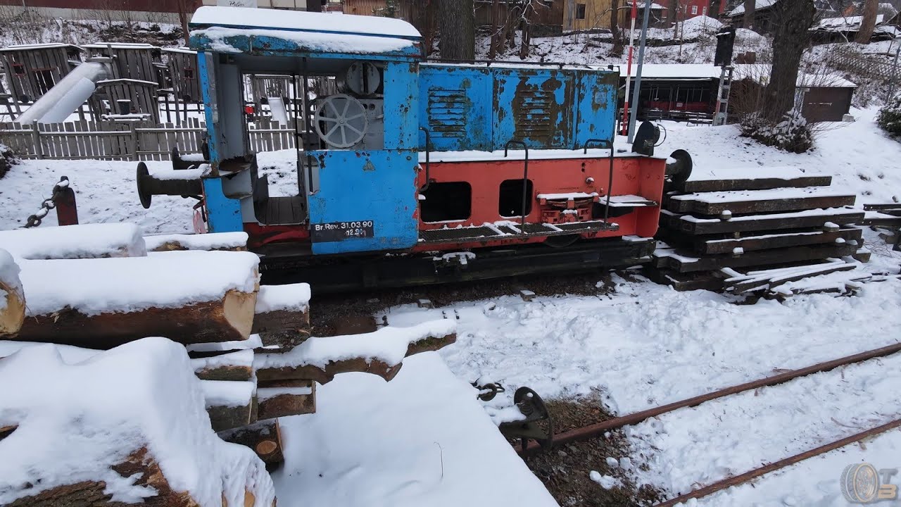 Schmalspurbahn-Museum Rittersgrün im Winter – Zeitreise auf 750 mm