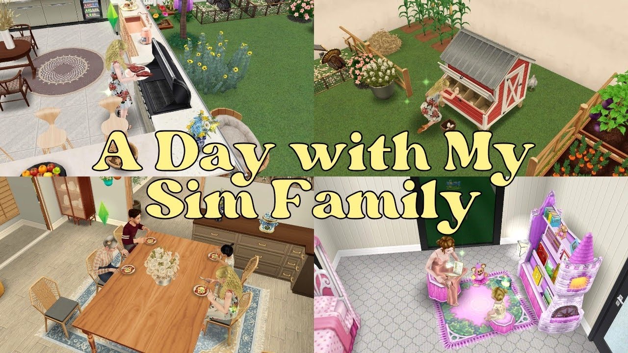 A Day with My Sim Family | Cozy Family Life in The Sims | Gameplay Story