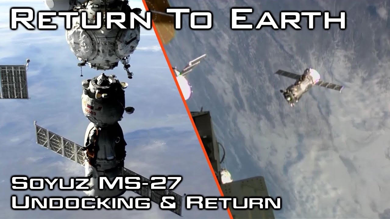 Soyuz MS-27 Undocking & Landing
