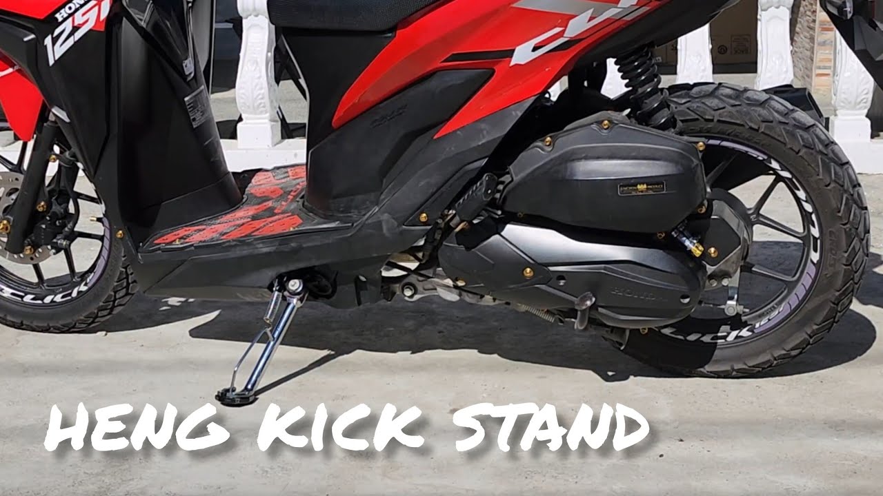 Honda Click 125 side stand and extension plate upgrade #kickstandspringremoval