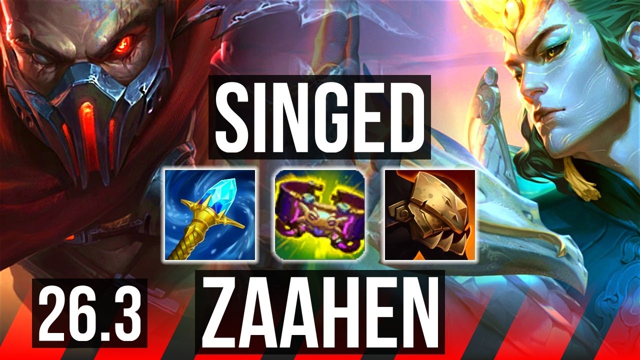 SINGED vs ZAAHEN (TOP) | KR Challenger | 26.3