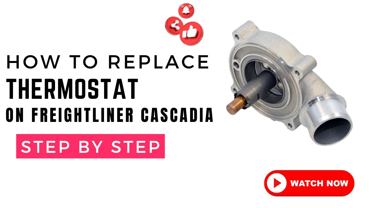 Freightliner Cascadia как заменить термостат двигателя DD13
