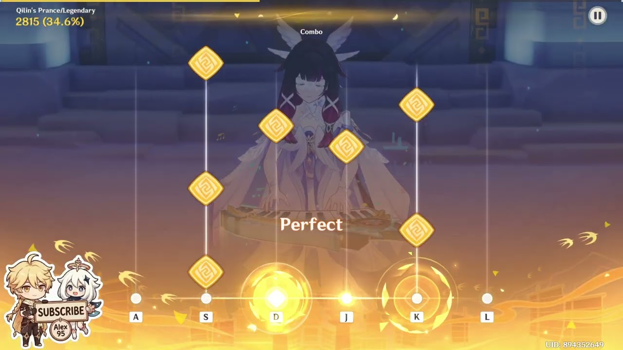 Qilin's Prance Legendary Difficulty - Full Combo! 🎶 #genshinimpact #song #genshin