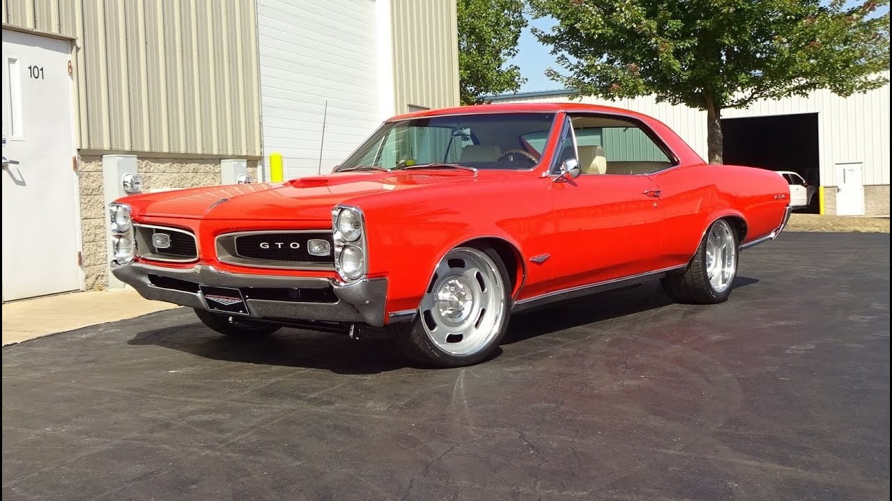1966 Pontiac GTO Custom in Orange Paint & Engine Sound on My Car Story with Lou Costabile