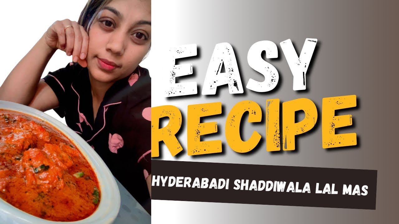Hyderabadi shadiwala lal mas recipe | easy cooking | easy chicken recipe | Goan vlogger | Jolibia 