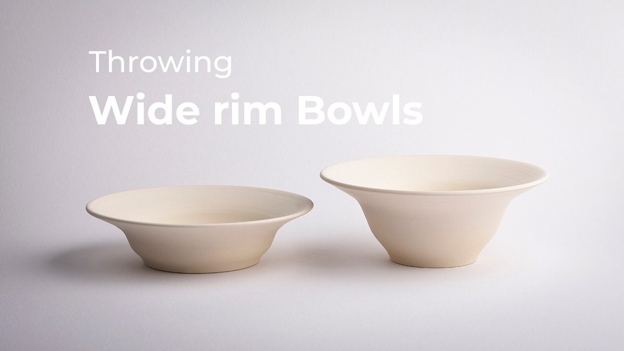 Throwing and Trimming Wide-Rim Bowls on the Pottery Wheel