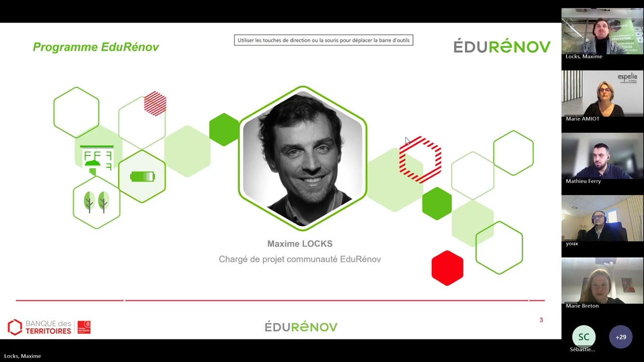 Webinaire EduRénov   Bienvenue dans le programme EduRénov   On vous dit tout sur EduRénov  Accompagn