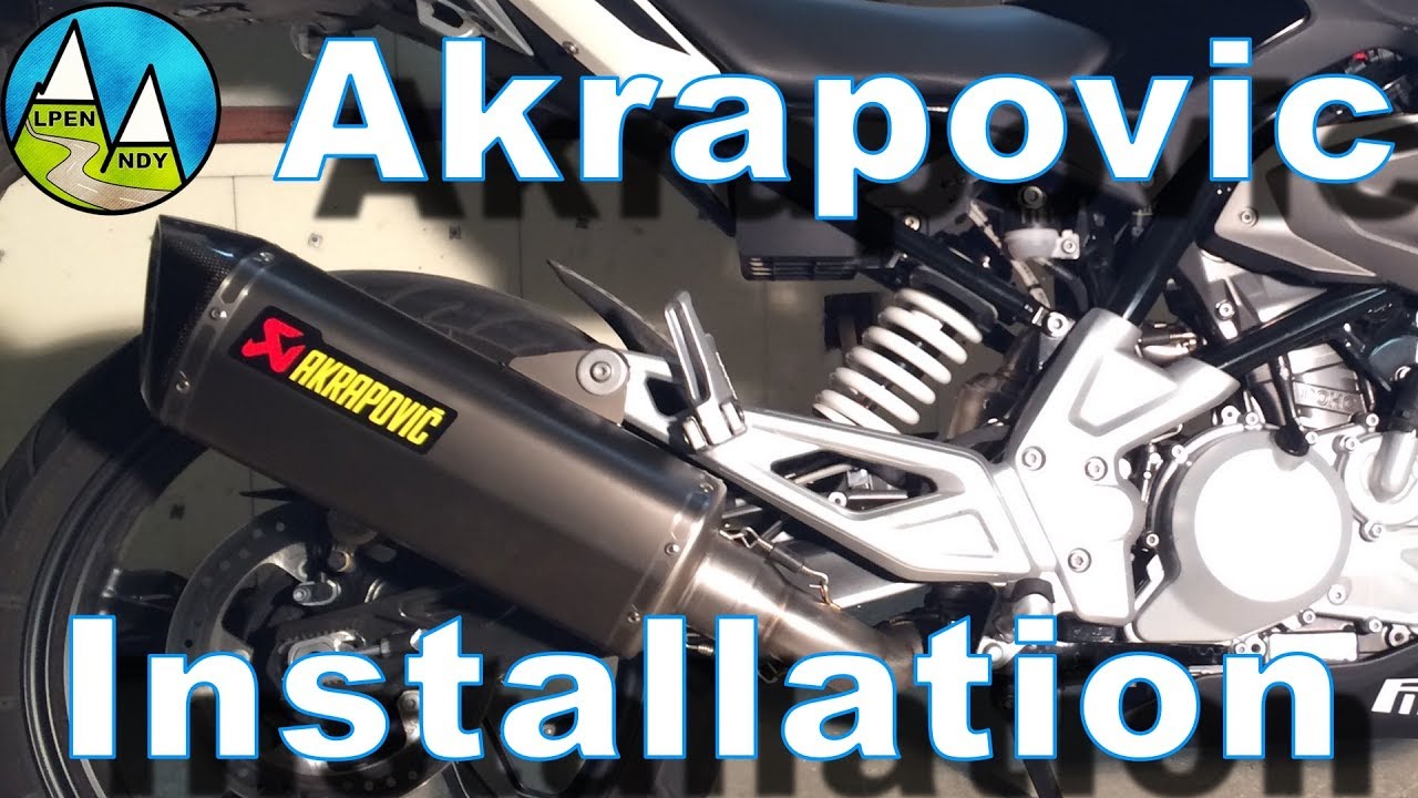 BMW G310R Akrapovic Installation (German)
