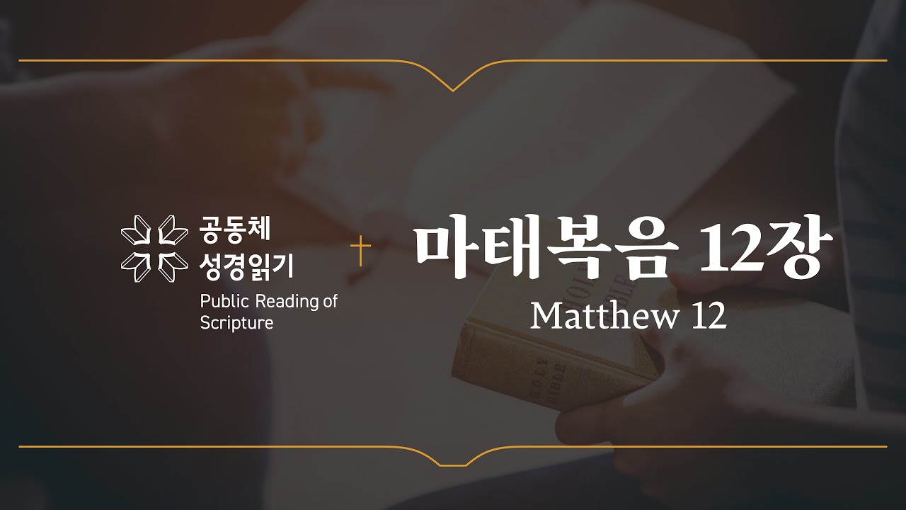 마태복음 12장 (개역개정)