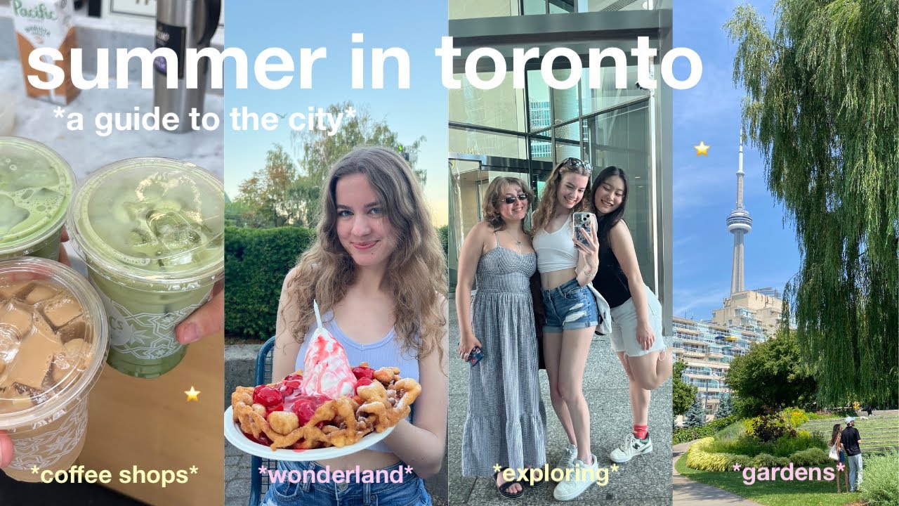 summer in toronto 🌞 city vlog! cafes, shopping, amusement parks, & more