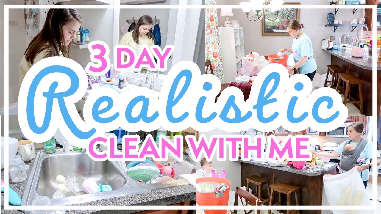 REALISTIC Three Day Clean With Me | Mom Life