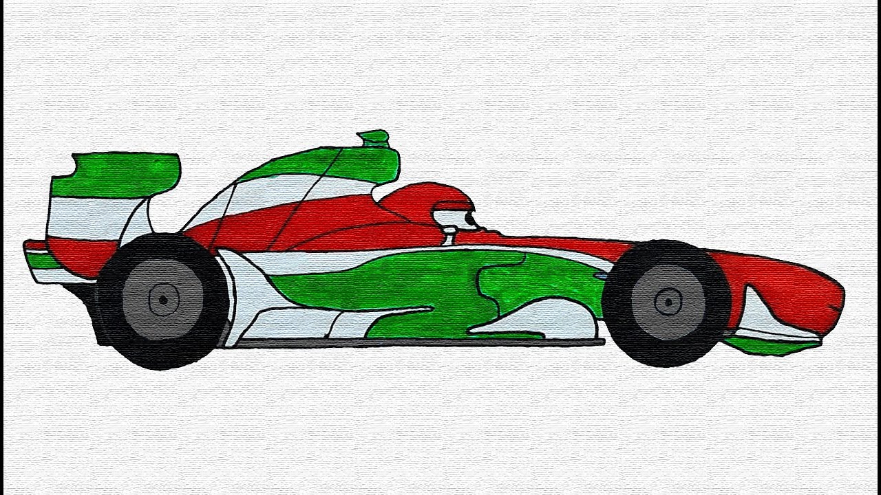 How to easy drawing Cars Francesco Bernoulli for Kids - Children's Coloring Book with Paiting
