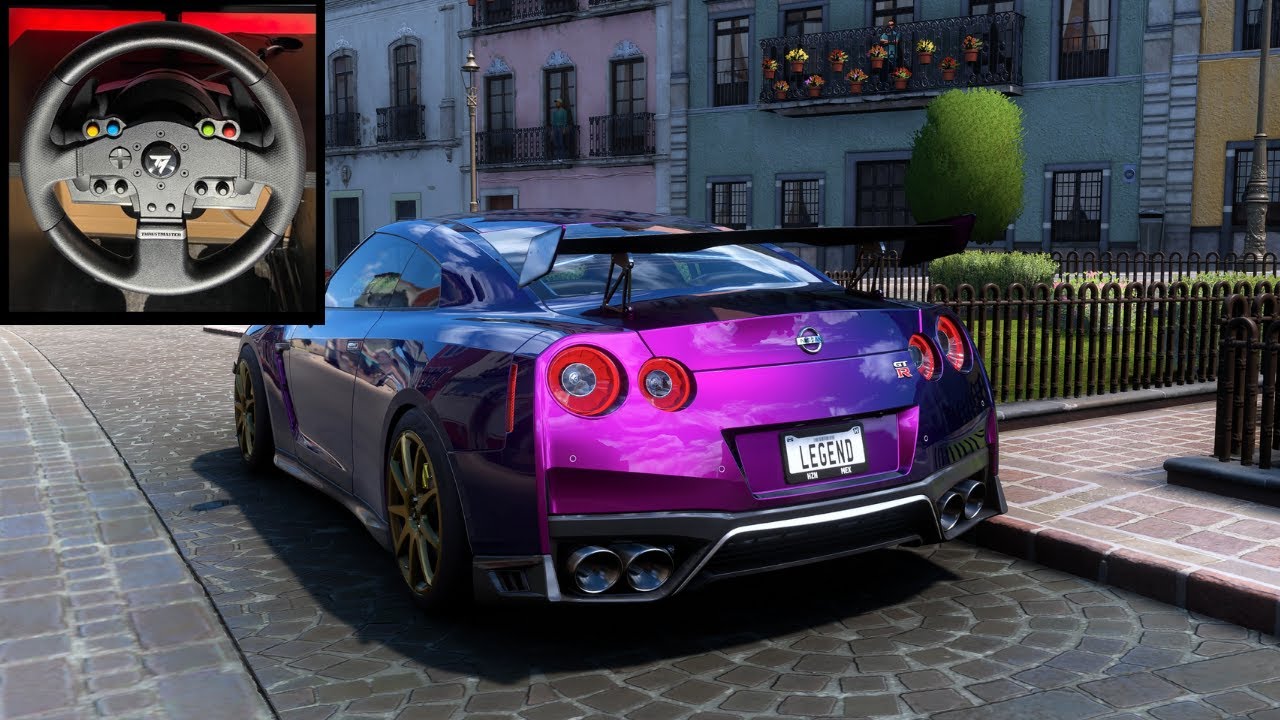 The Godzilla - 1000HP Nissan GTR R35 | Forza Horizon 5 | Steering Wheel Gameplay