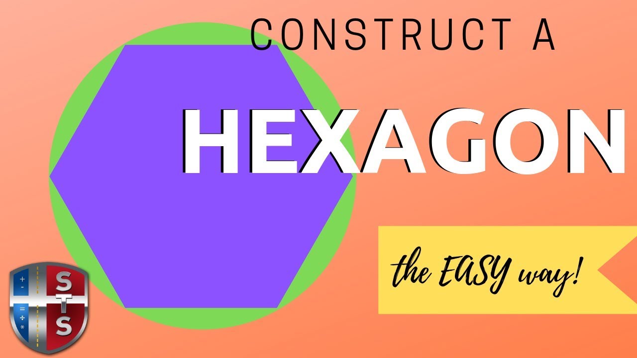 How to construct a hexagon with a compass and straightedge