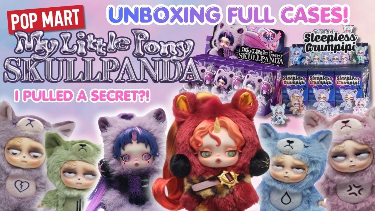 I PULLED A SECRET?! FULL UNBOXING OF NEW SKULLPANDA x MY LITTLE PONY + SLEEPLESS GRUMPIPI